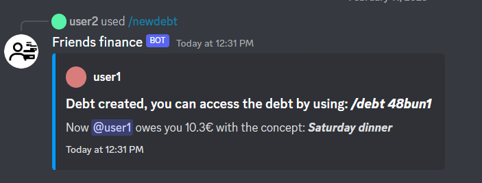 Create debt image